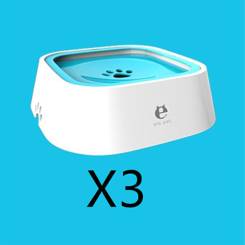 Anti-Overflow Pet Water Bowl – 1.5L Floating Slow Feeder for Dogs & Cats