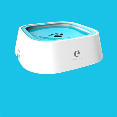 Anti-Overflow Pet Water Bowl – 1.5L Floating Slow Feeder for Dogs & Cats