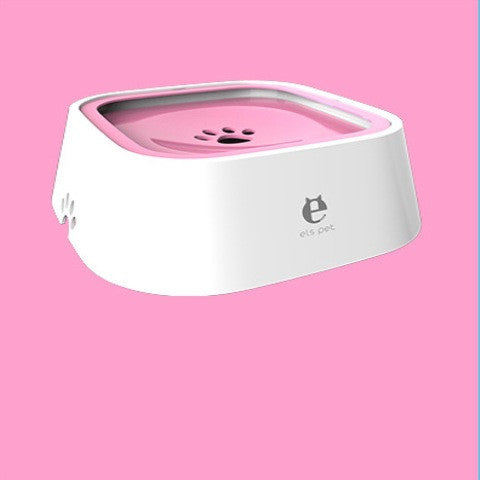 Anti-Overflow Pet Water Bowl – 1.5L Floating Slow Feeder for Dogs & Cats