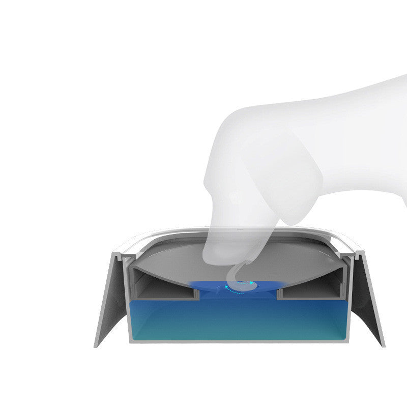 Anti-Overflow Pet Water Bowl – 1.5L Floating Slow Feeder for Dogs & Cats