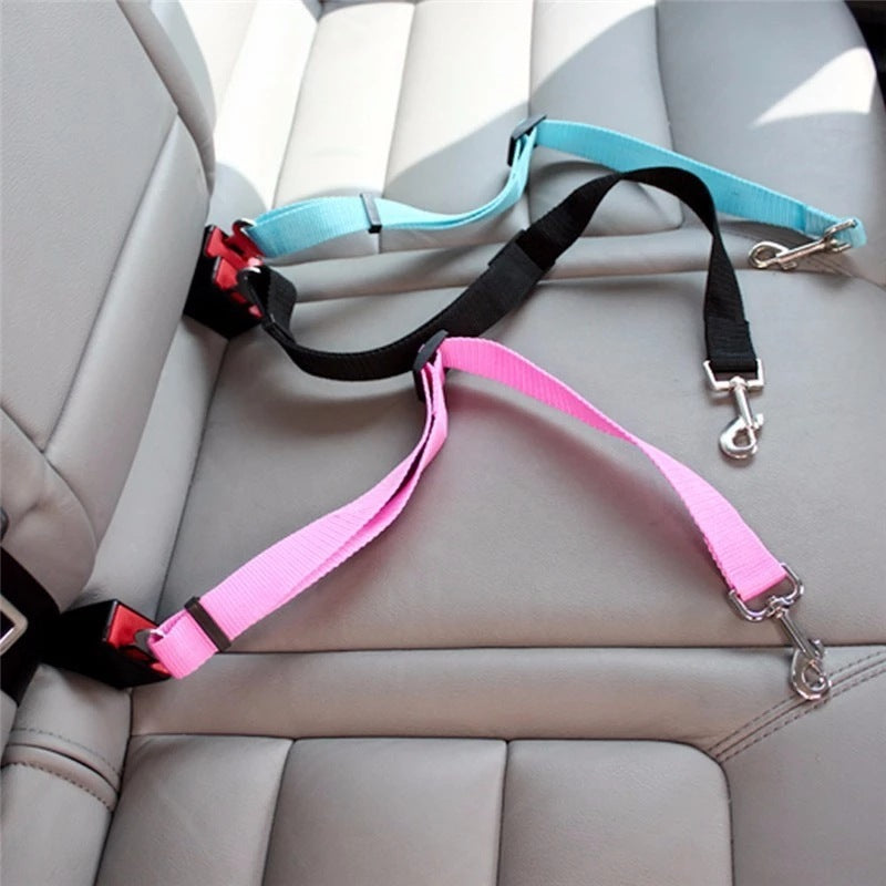 Dog Car Seat Belt – Adjustable Safety Harness for Pets