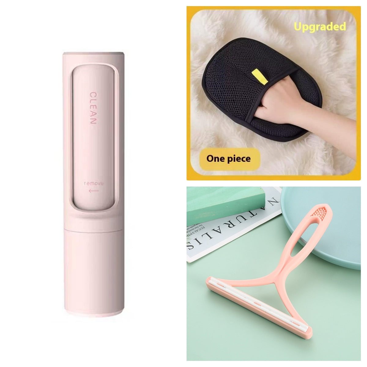 Reusable Pet Hair Remover Brush – Self-Cleaning Lint Roller for Cats & Dogs