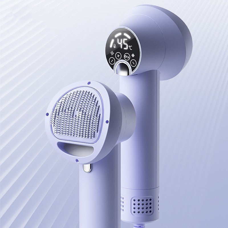2-in-1 Pet Hair Dryer & Brush – Silent Grooming Tool for Dogs & Cats