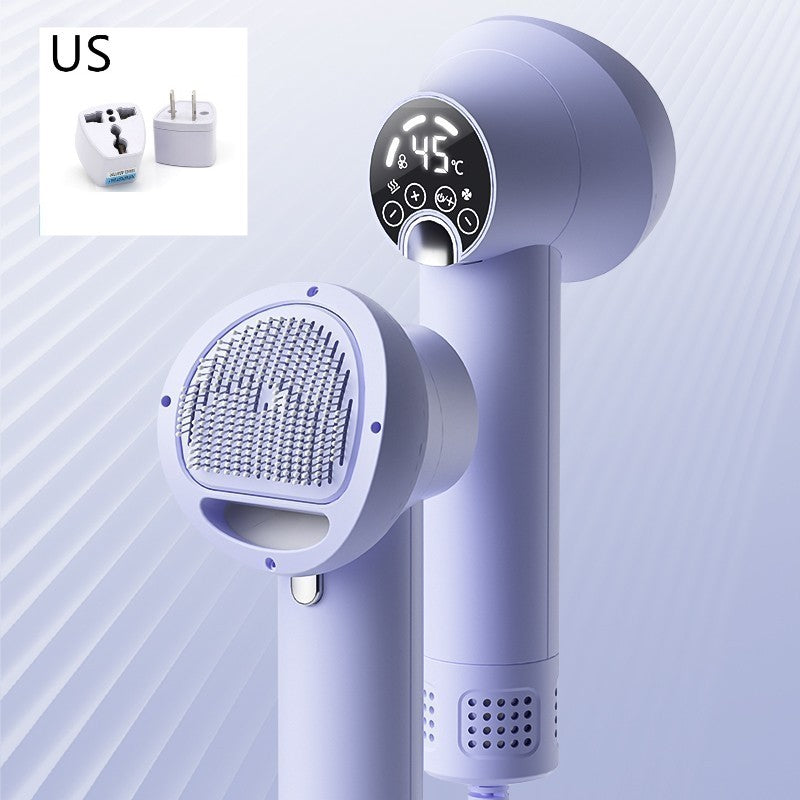 2-in-1 Pet Hair Dryer & Brush – Silent Grooming Tool for Dogs & Cats