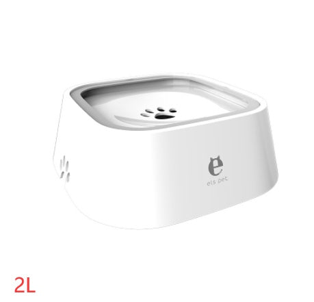 Anti-Overflow Pet Water Bowl – 1.5L Floating Slow Feeder for Dogs & Cats