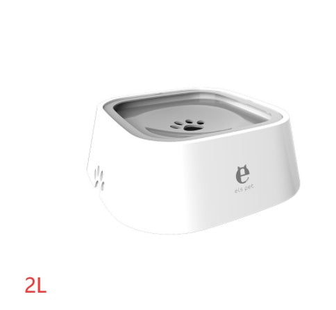 Anti-Overflow Pet Water Bowl – 1.5L Floating Slow Feeder for Dogs & Cats