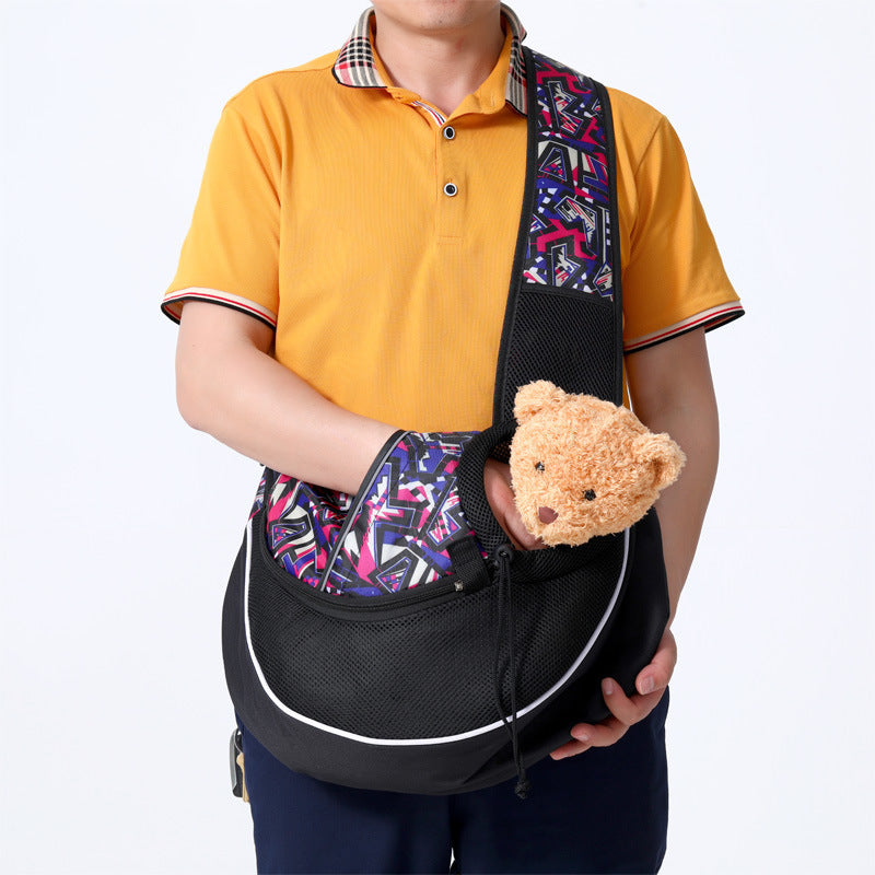 Pet Carrier Crossbody Bag – Portable Travel Bag for Dogs & Cats