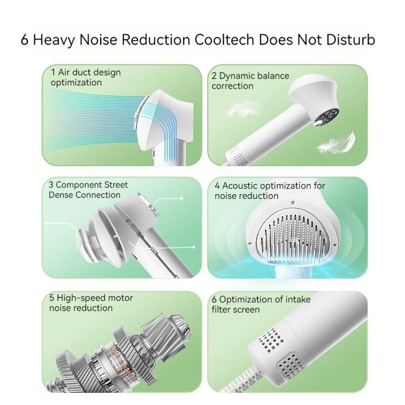 2-in-1 Pet Hair Dryer & Brush – Silent Grooming Tool for Dogs & Cats