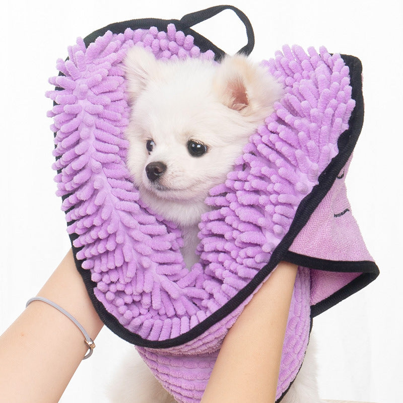 Super-Absorbent Microfiber Pet Bath Towel – Dog & Cat