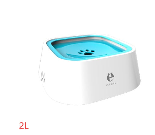 Anti-Overflow Pet Water Bowl – 1.5L Floating Slow Feeder for Dogs & Cats
