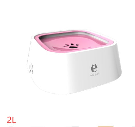 Anti-Overflow Pet Water Bowl – 1.5L Floating Slow Feeder for Dogs & Cats