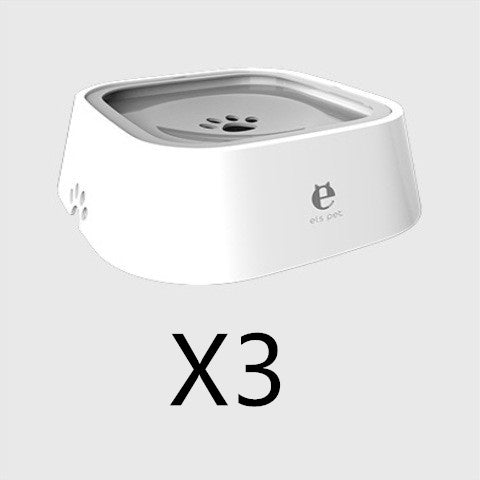 Anti-Overflow Pet Water Bowl – 1.5L Floating Slow Feeder for Dogs & Cats