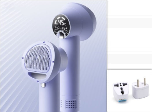 2-in-1 Pet Hair Dryer & Brush – Silent Grooming Tool for Dogs & Cats