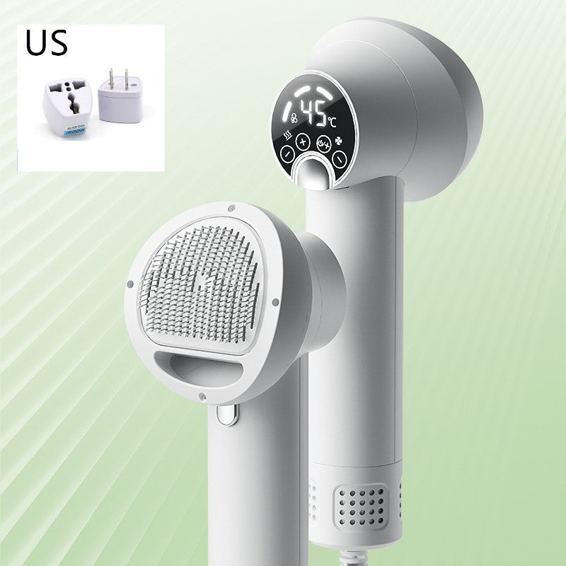 2-in-1 Pet Hair Dryer & Brush – Silent Grooming Tool for Dogs & Cats