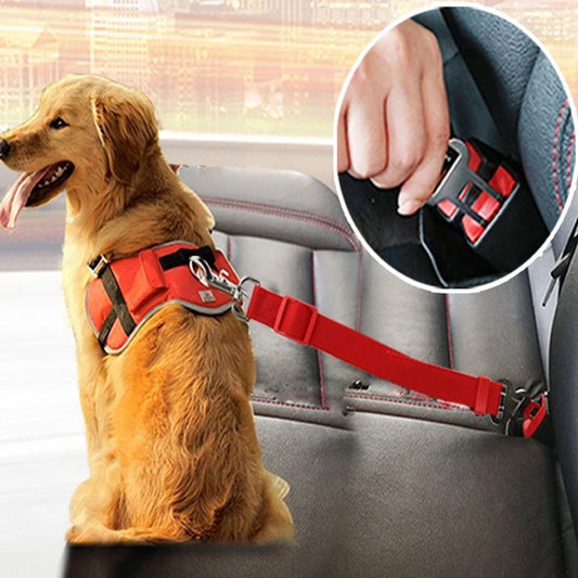 Dog Car Seat Belt – Adjustable Safety Harness for Pets
