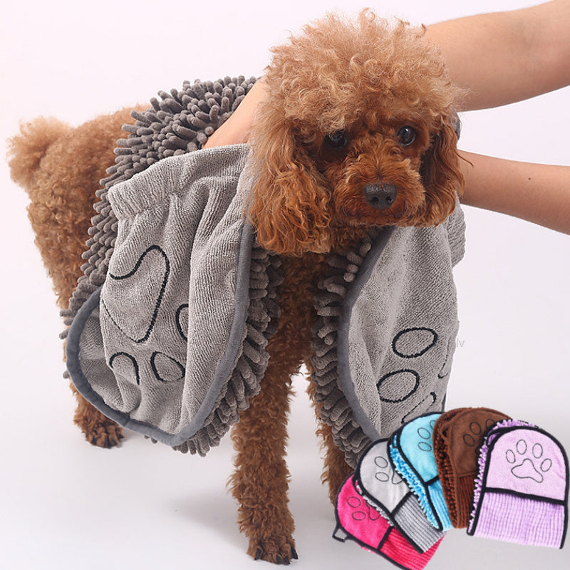 Super-Absorbent Microfiber Pet Bath Towel – Dog & Cat