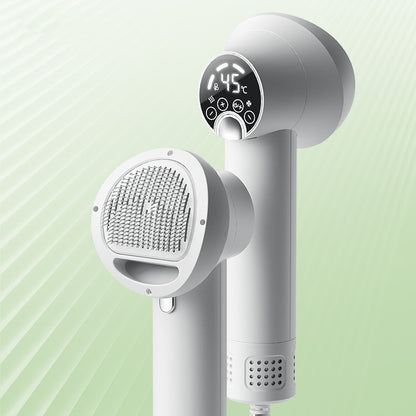 2-in-1 Pet Hair Dryer & Brush – Silent Grooming Tool for Dogs & Cats