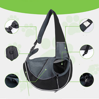 Pet Carrier Crossbody Bag – Portable Travel Bag for Dogs & Cats