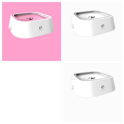 Anti-Overflow Pet Water Bowl – 1.5L Floating Slow Feeder for Dogs & Cats