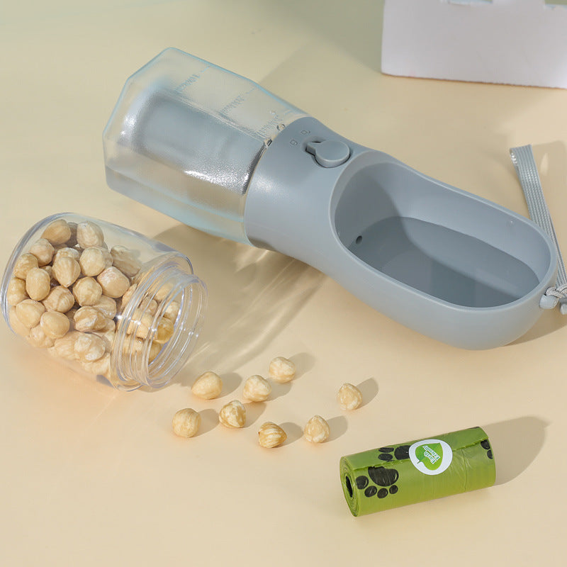 ortable 3-in-1 Dog Water Bottle & Food Container