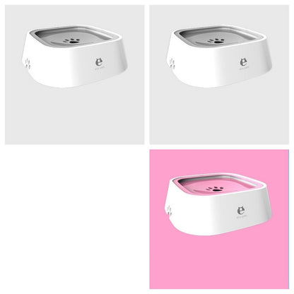 Anti-Overflow Pet Water Bowl – 1.5L Floating Slow Feeder for Dogs & Cats