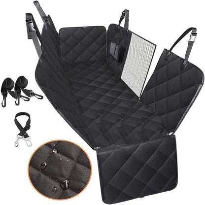 Waterproof Dog Car Seat Cover with Mesh View Window