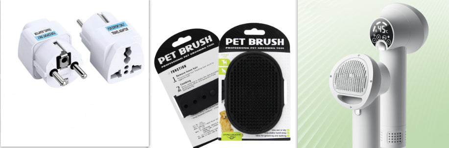 2-in-1 Pet Hair Dryer & Brush – Silent Grooming Tool for Dogs & Cats
