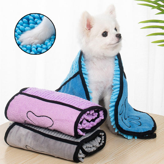Super-Absorbent Microfiber Pet Bath Towel – Dog & Cat