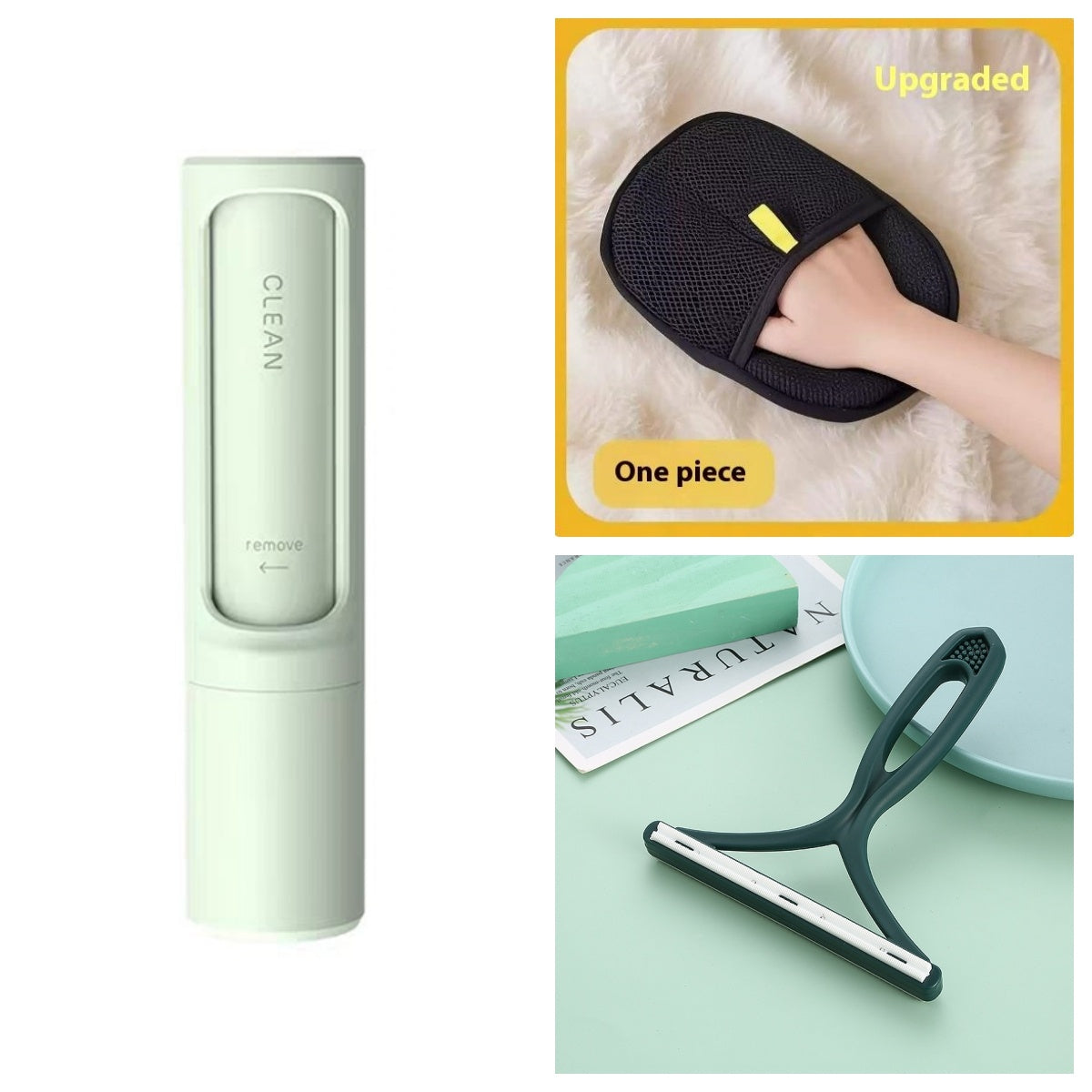 Reusable Pet Hair Remover Brush – Self-Cleaning Lint Roller for Cats & Dogs