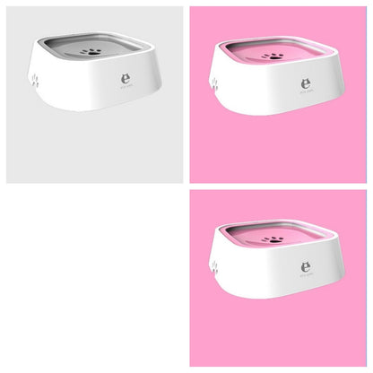 Anti-Overflow Pet Water Bowl – 1.5L Floating Slow Feeder for Dogs & Cats