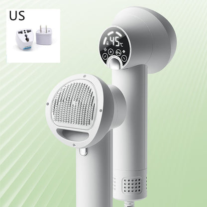 2-in-1 Pet Hair Dryer & Brush – Silent Grooming Tool for Dogs & Cats