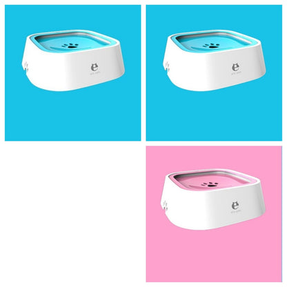 Anti-Overflow Pet Water Bowl – 1.5L Floating Slow Feeder for Dogs & Cats